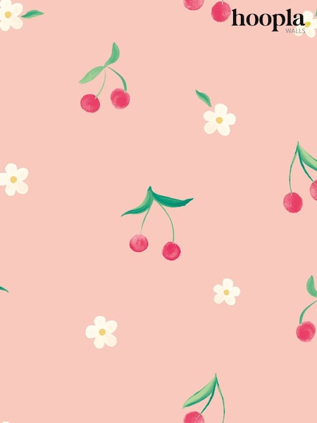 Hoopla Walls Watermelon Cheery Cherries A4 Wallpaper Sample (V15570) | £1