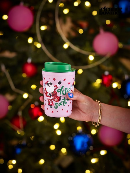 Eleanor Bowmer Multi Fabulously Festive Disco Santa Sipper Cup (V15623) | £25
