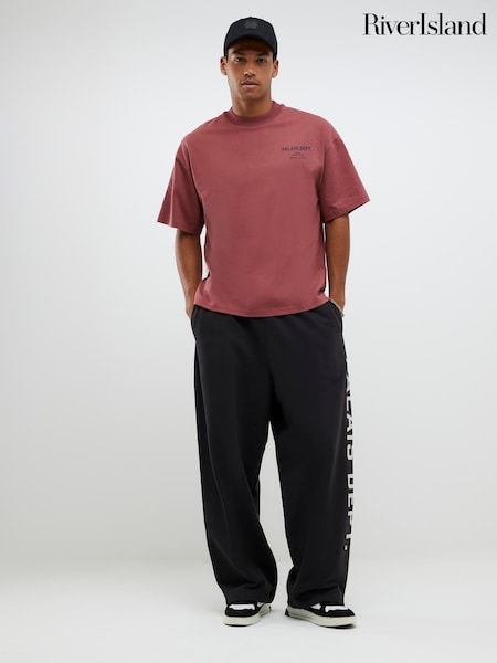 River Island Red Overszied Palais Dept T-Shirt (V15849) | £26