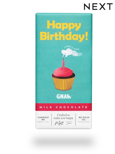 GNAW Happy Birthday Chocolate Bar (V15955) | £4