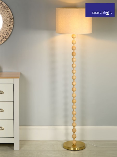 Searchlight Beige Orbie Floor Lamp (V16083) | £132