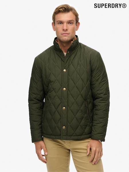 Superdry Green Quilted Estate Country Jacket (V16273) | £85