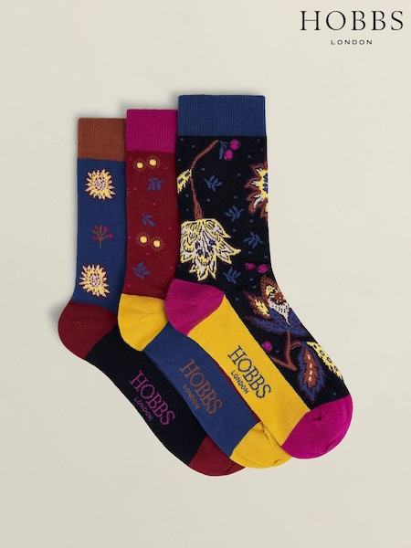 Hobbs Black Jacobean Socks Set (V16309) | £25