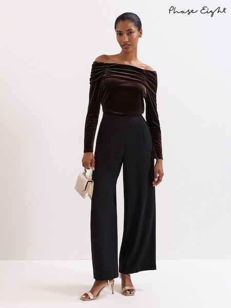 Phase Eight Metallic Orelia Velvet Top (V16393) | £69