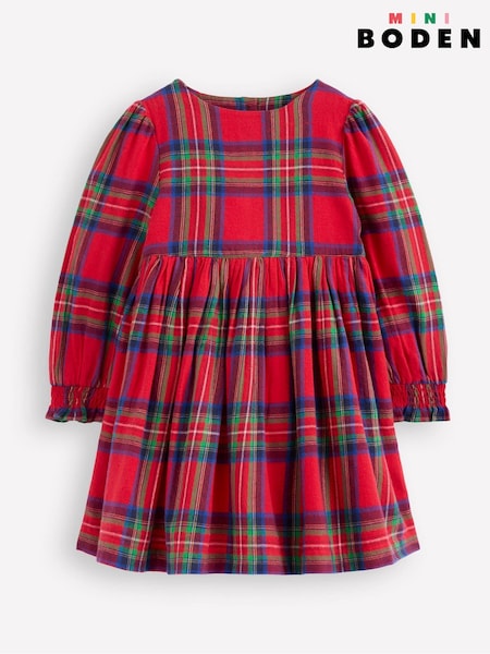 Boden Red Madeline Long Sleeve Dress (V16475) | £35 - £39
