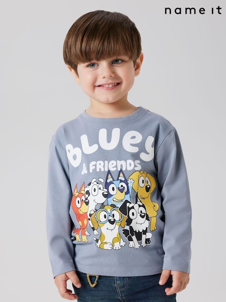 Name It Blue Bluey Long Sleeve T-Shirt (V16552) | £15