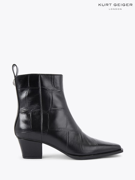 Kurt Geiger London Black Mini Eagle Ankle Boots (V16619) | £249