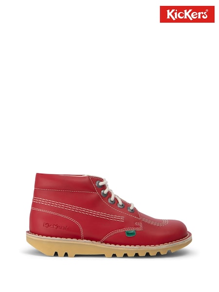 Kickers Red Adult Unisex Kick Hi Synthetic Shoes (V16770) | £95