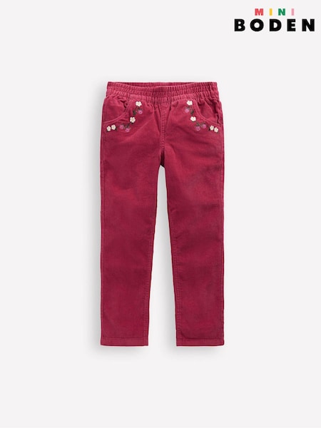 Boden Pink Cord Pull-On Trousers (V16785) | £29 - £35