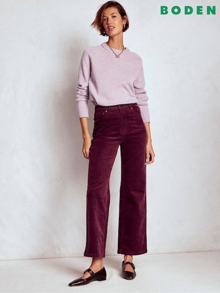Boden Purple 5-Pocket Cord Column Jeans (V16806) | £99