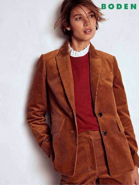 Boden Brown Stamford Cord Blazer (V16876) | £129