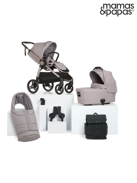 Mamas & Papas 6 Piece Moonstone Grey Ocarro Essentials Nursery Trave Bundles (V16916) | £1,049