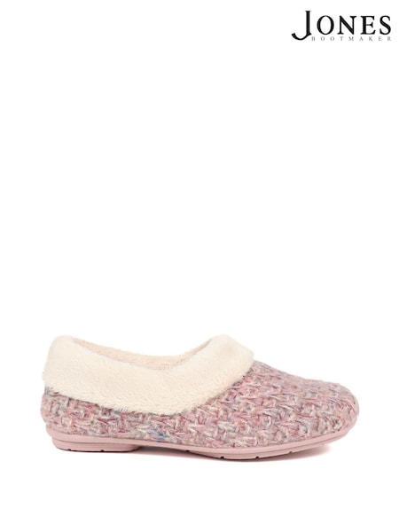 Jones Bootmaker Pink Faux-Fur-Lined Slippers (V17072) | £45