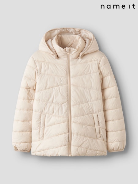 Name It Grey Hooded Puffer Jacket (V17256) | £28