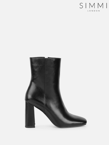 Simmi London Black Kos Heeled Ankle Boots (V17286) | £45