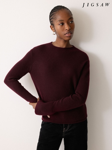 Jigsaw Red Cloud Cashmere Eldon Jumper (V17316) | £149