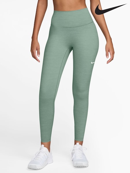Nike Steam Green One Seamless Front High Waisted Full Length Leggings (V17421) | £45