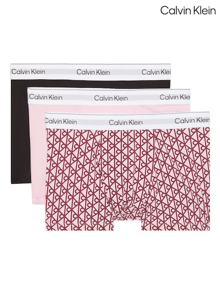Calvin Klein Black Relaxed Dart Trunks - Icon Cotton Stretch 3 Pack (V17581) | £44