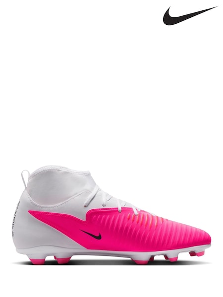 Pink / White - Regular Nike Phantom 6 High Club Multi Ground Football Boots