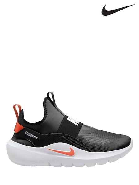 Nike Black Orange Youth Flex Runner 4 Trainers (V18133) | £38