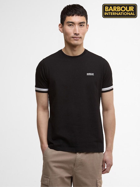 Barbour® International Black Bruce Tip T-Shirt (V18191) | £40