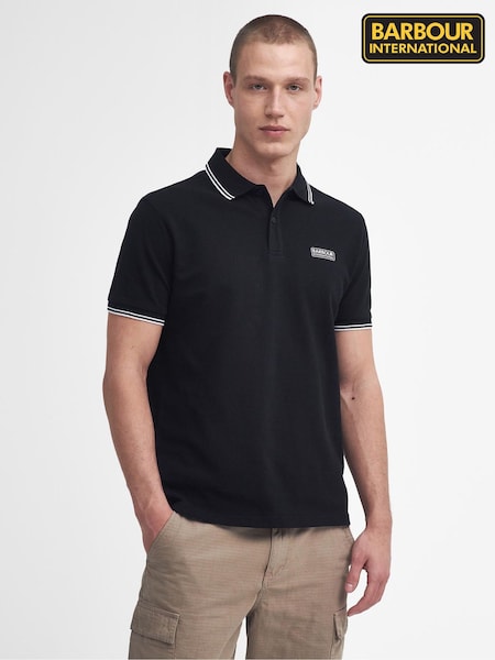 Barbour® International Black Evan Polo Shirt (V18303) | £50