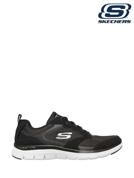 Skechers Black Flex Appeal 4.0 Womens Trainers (V18429) | £64