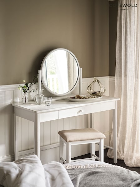 Cotswold Company White Berkeley Oak Dressing Table (V18446) | £470