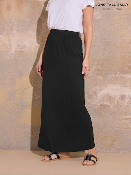 Long Tall Sally Black Tube Maxi Skirt (V18524) | £29