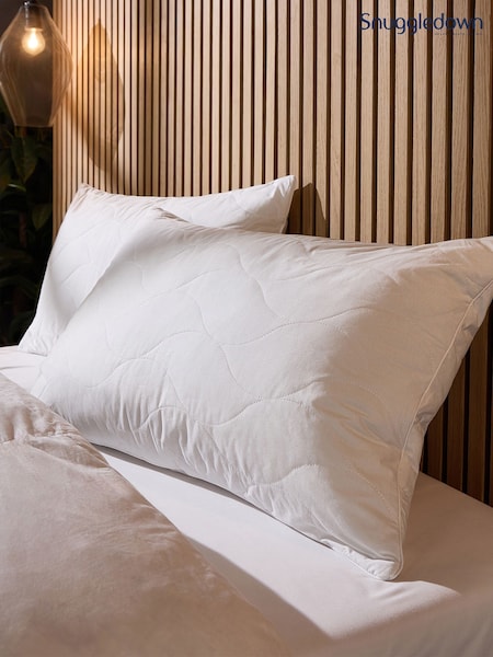 Snuggledown 2 Luxury Cotton Quilted Firm Pillows (V18629) | £28