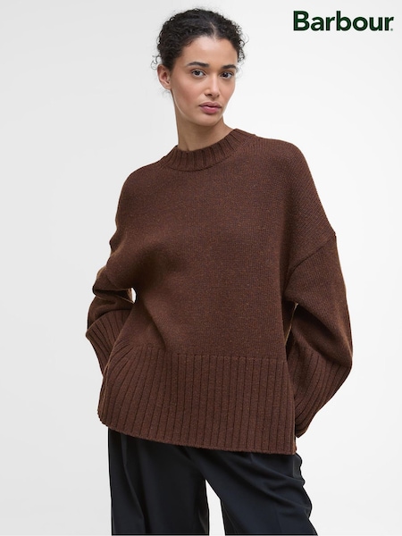 Barbour® Brown Sophia Knit Vicuna Jumper (V18877) | £90