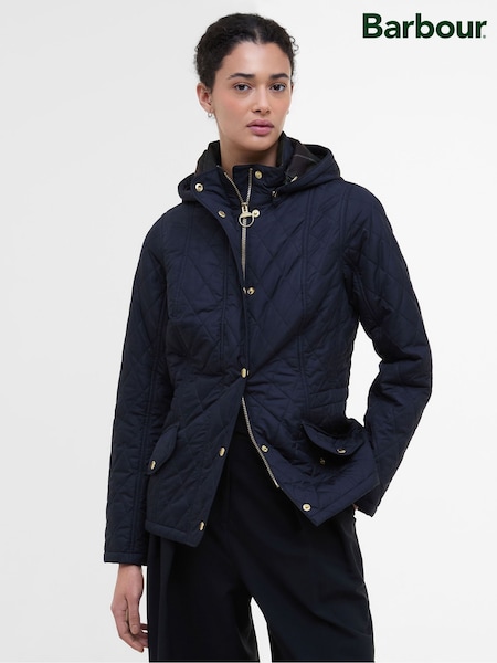 Blue Millfire Quilt Coat (V18882) | £179