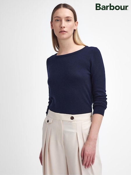 Barbour® Blue Pendle Crew Jumper (V18883) | £90
