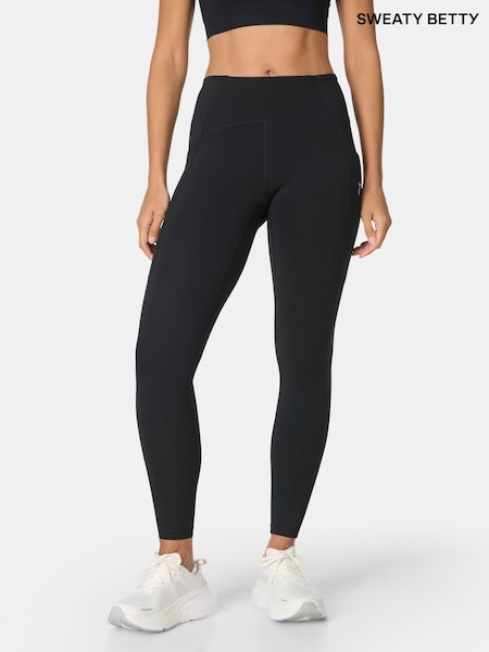 Sweaty Betty Black Full Length Winter Power Leggings (V18952) | £95