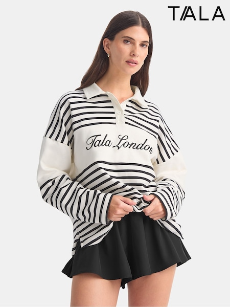 TALA White Rugby Sweater (V19075) | £72