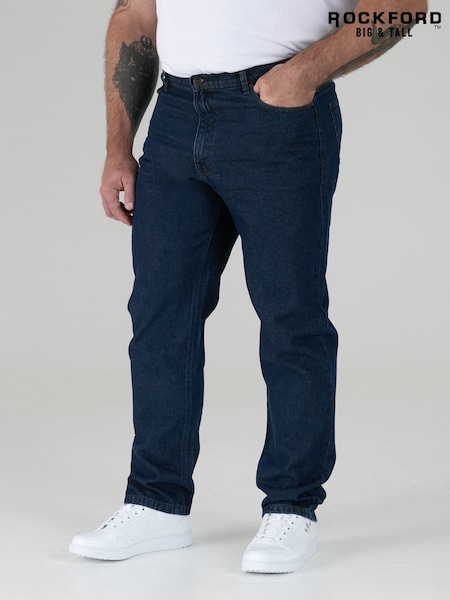 Rockford Blue Classic Comfort Fit Jeans (V19082) | £39