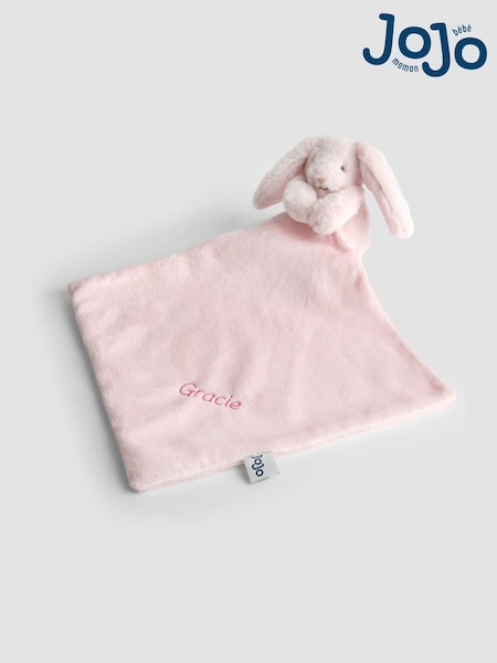 JoJo Maman Bébé Pink Bella Bunny Personalised Sitting Comforter (V19119) | £20