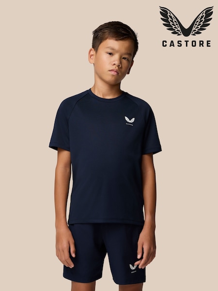 Castore Blue Short Sleeve T-Shirt (V19126) | £18