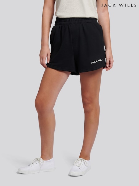 Jack Wills Black Stuckton LB Shorts (V19304) | £25
