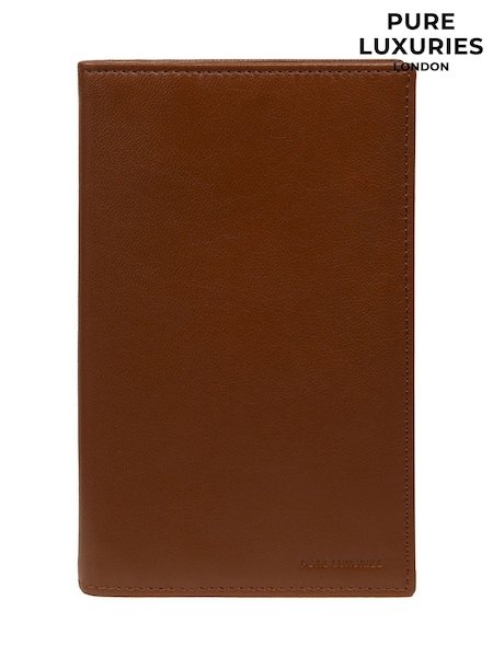 Pure Luxuries London 'George' Leather Brown Card Holder (V19365) | £20