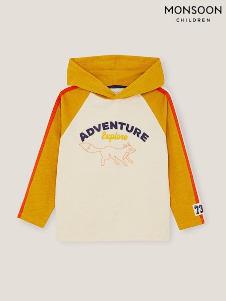 Monsoon Cream Adventure Hooded Long Sleeve Hoodies (V19405) | £20 - £22