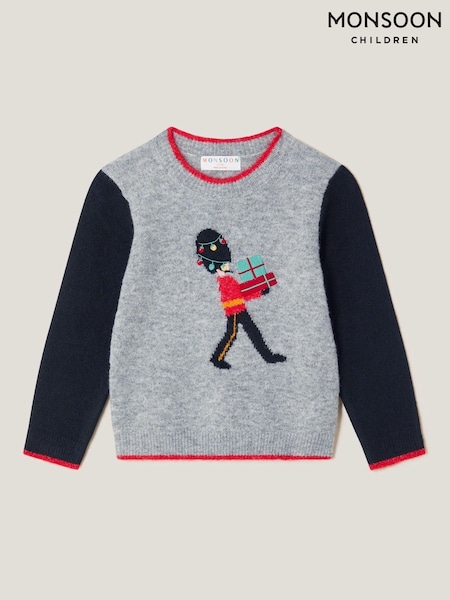 Monsoon Grey King's Guard Christmas Jumper (V19410) | £30 - £34