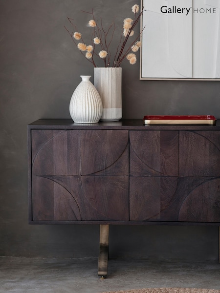 Gallery Home Dark Wood Genesis 4 Door Sideboard (V19622) | £1,440