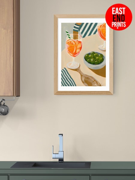 East End Prints Oak Aperitif Wall Art Print by Susie Miller (V19692) | £50 - £130
