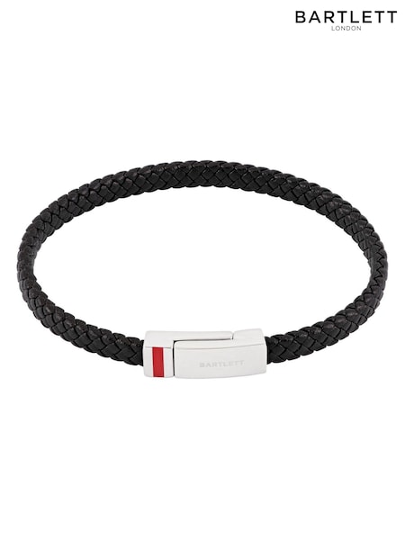Bartlett Flat Wrap Black Bracelet With Enamel Detail (V19701) | £27