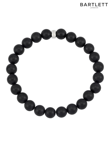 Bartlett Waterproof Matt Onyx Stretch Black Bracelet (V19718) | £26