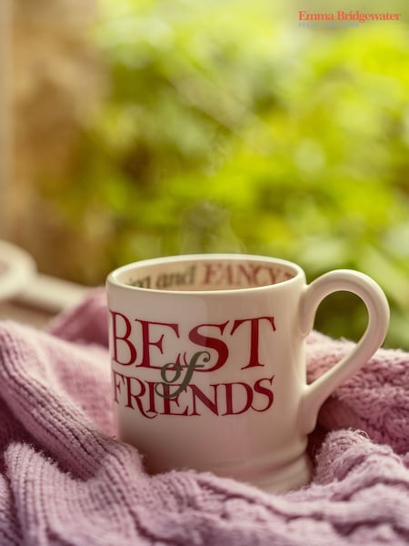 Emma Bridgewater Cream Christmas Toast Best Of Friends 1/2 Pint Mug (V19725) | £25