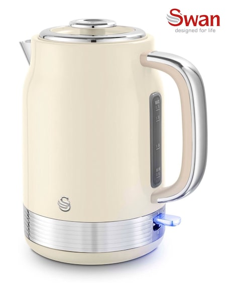 Swan Cream Retro 1.7L Jug Kettle (V19793) | £40