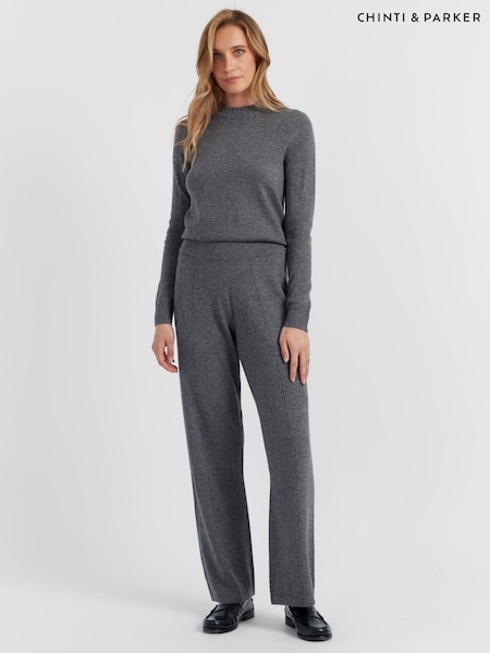 Chinti & Parker Wool Cashmere Wide Leg Track Joggers (V19799) | £95