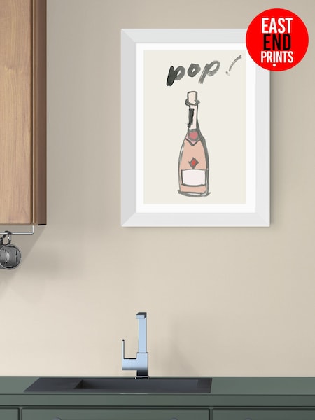 East End Prints White Pop II Wall Art Print by Cartissi (V19883) | £50 - £130